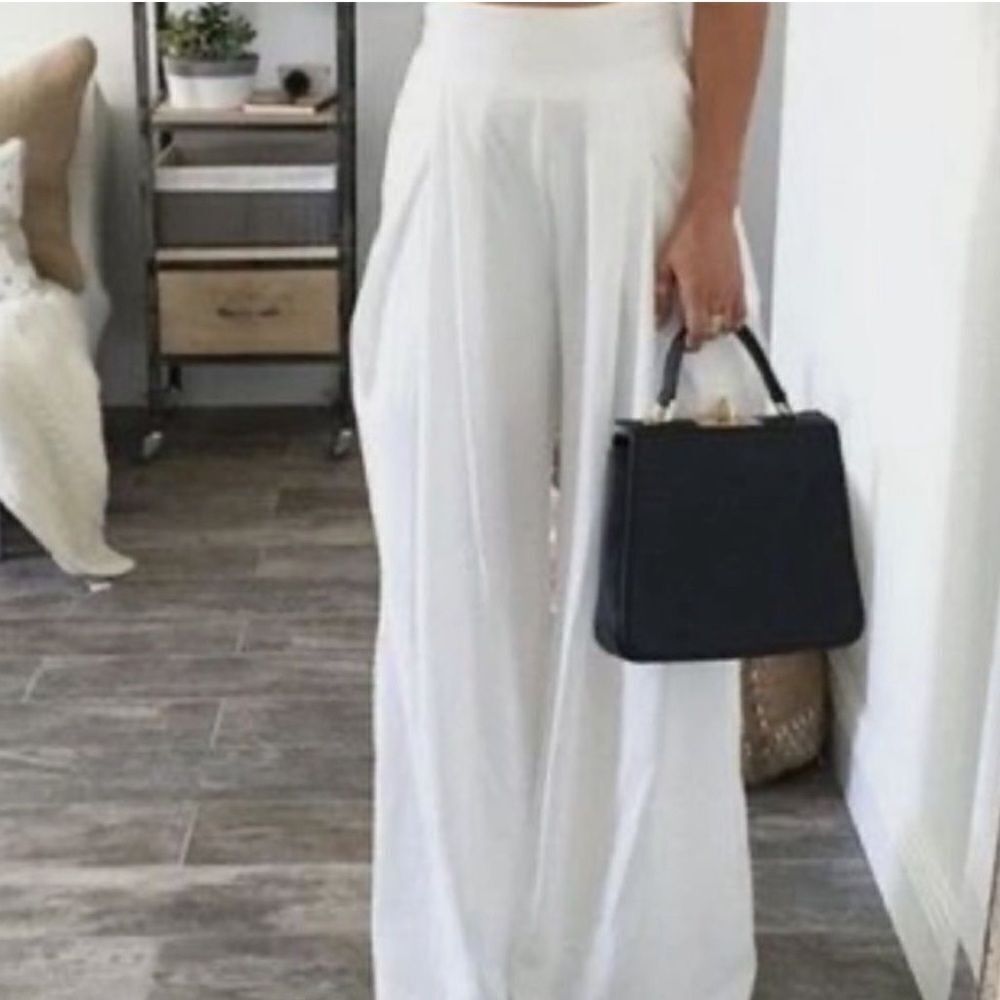 White  coverup pants